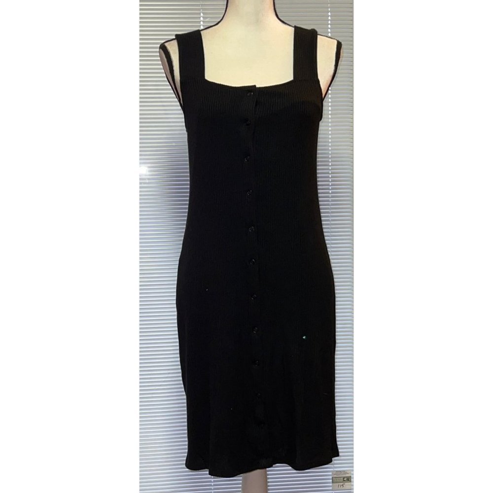Red Haute Black Button Down Dress - NWT -MEDIUM